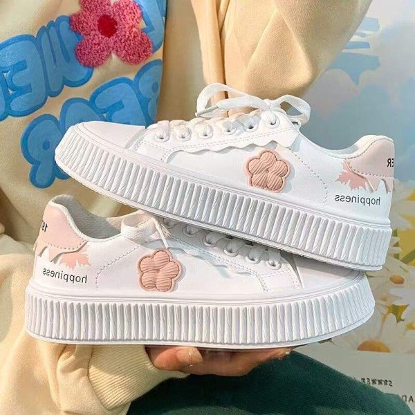 Students flower style sneakers - Image 2