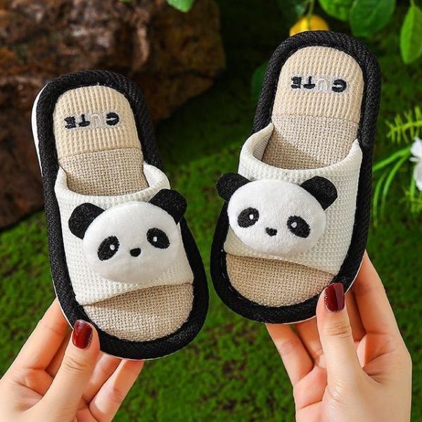 Children's cotton and linen slippers - Image 4