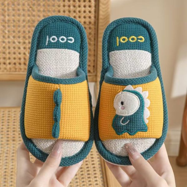 Children's cotton and linen slippers - Image 6